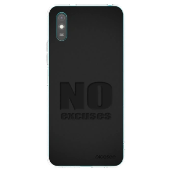 Picasee silikonový průhledný obal pro Xiaomi Redmi 9AT - No Excuses