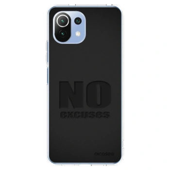Picasee silikonový průhledný obal pro Xiaomi Mi 11 Lite - No Excuses