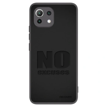 Picasee silikonový černý obal pro Xiaomi Mi 11 Lite - No Excuses