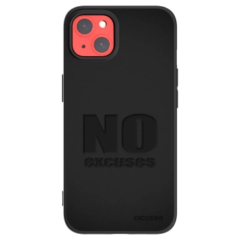 Picasee silikonový černý obal pro Apple iPhone 13 - No Excuses