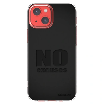 Picasee silikonový průhledný obal pro Apple iPhone 13 mini - No Excuses