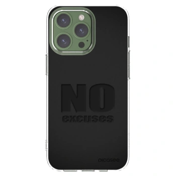 Picasee silikonový průhledný obal pro Apple iPhone 13 Pro - No Excuses