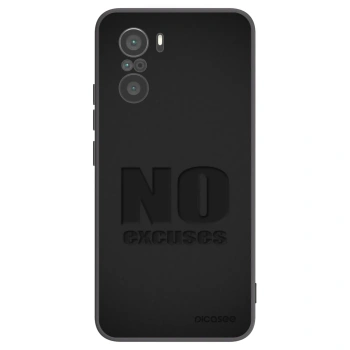 Picasee silikonový černý obal pro Xiaomi Poco F3 - No Excuses