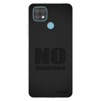 Picasee silikonový průhledný obal pro Realme C21 - No Excuses