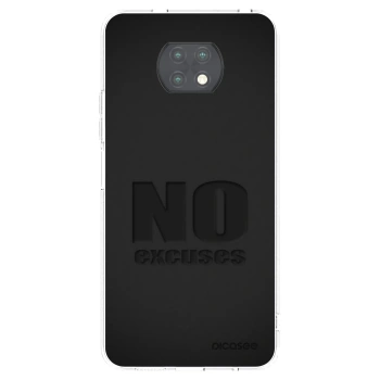 Picasee silikonový průhledný obal pro Xiaomi Redmi Note 9T - No Excuses