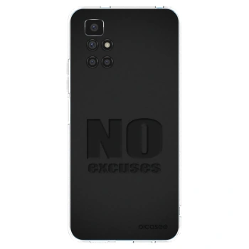 Picasee silikonový průhledný obal pro Xiaomi Redmi 10 - No Excuses