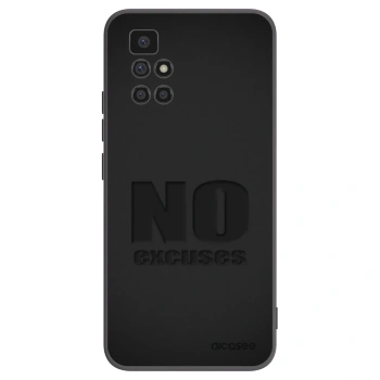 Picasee silikonový černý obal pro Xiaomi Redmi 10 - No Excuses
