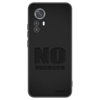 Picasee silikonový černý obal pro Xiaomi 12 Pro - No Excuses