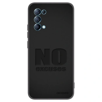 Picasee silikonový černý obal pro OPPO Reno 5 5G - No Excuses