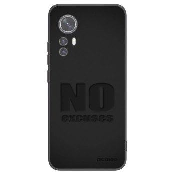 Picasee silikonový černý obal pro Xiaomi 12X - No Excuses
