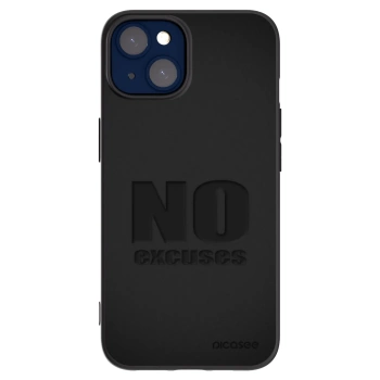 Picasee silikonový černý obal pro Apple iPhone 14 - No Excuses