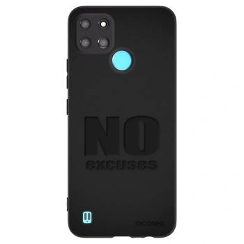 Picasee silikonový černý obal pro Realme C21Y - No Excuses