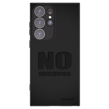 Picasee silikonový černý obal pro Samsung Galaxy S23 Ultra 5G - No Excuses
