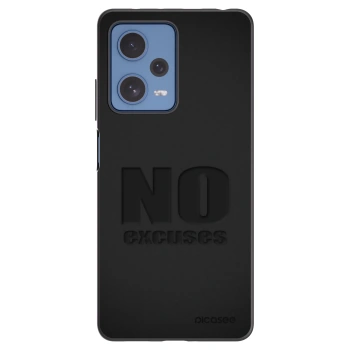 Picasee silikonový černý obal pro Xiaomi Redmi Note 12 Pro 5G - No Excuses