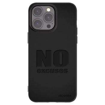 Picasee silikonový černý obal pro Apple iPhone 15 Pro Max - No Excuses