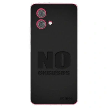 Picasee silikonový průhledný obal pro Motorola Moto G84 5G - No Excuses