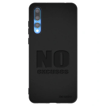 Picasee silikonový černý obal pro Huawei P20 Pro - No Excuses