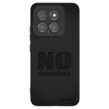 Picasee silikonový černý obal pro Xiaomi 14 - No Excuses