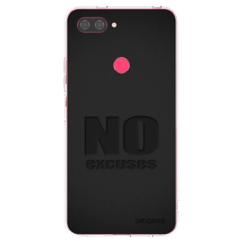 Picasee silikonový průhledný obal pro Xiaomi Mi 8 Lite - No Excuses