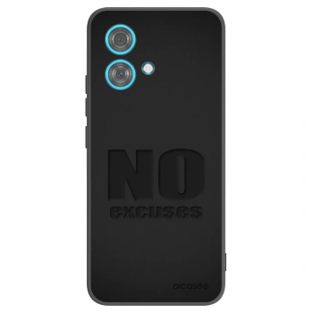 Picasee silikonový černý obal pro Motorola Edge 40 Neo - No Excuses