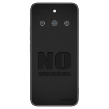 Picasee silikonový černý obal pro Realme 11 Pro+ - No Excuses