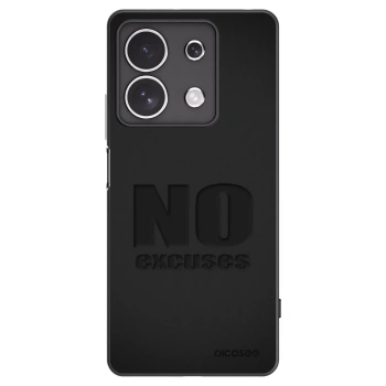 Picasee silikonový černý obal pro Xiaomi Redmi Note 13 4G - No Excuses
