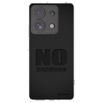 Picasee silikonový průhledný obal pro Xiaomi Redmi Note 13 Pro 4G - No Excuses