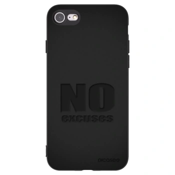 Picasee silikonový černý obal pro Apple iPhone 8 - No Excuses