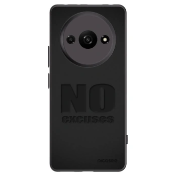 Picasee silikonový černý obal pro Xiaomi Redmi A3 - No Excuses