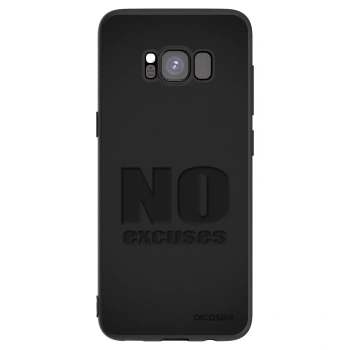 Picasee silikonový černý obal pro Samsung Galaxy S8 G950F - No Excuses