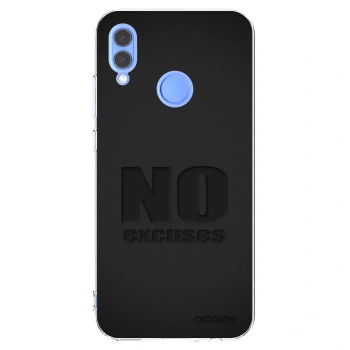 Picasee silikonový průhledný obal pro Huawei P Smart 2019 - No Excuses