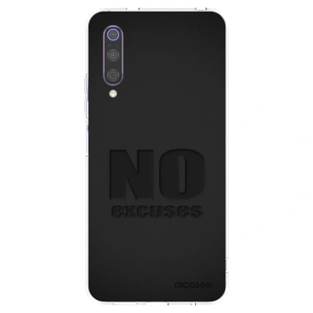 Picasee silikonový průhledný obal pro Xiaomi Mi 9 - No Excuses
