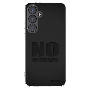 Picasee silikonový průhledný obal pro Samsung Galaxy S24 FE S721B - No Excuses