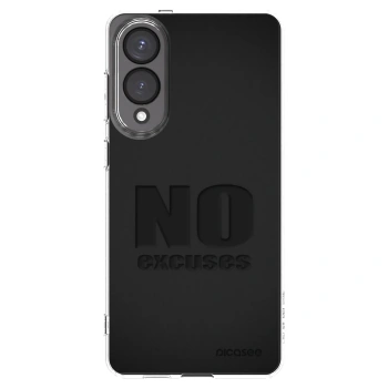 Picasee silikonový průhledný obal pro Samsung Galaxy S25 Edge 5G - No Excuses