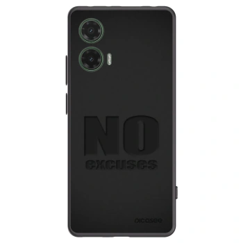 Picasee silikonový černý obal pro Motorola Moto G35 5G - No Excuses