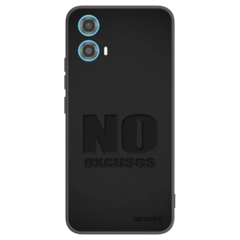 Picasee silikonový černý obal pro Motorola Moto G34 5G - No Excuses