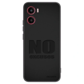 Picasee silikonový černý obal pro Motorola Moto G05 - No Excuses