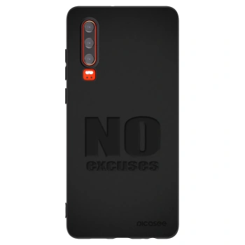 Picasee silikonový černý obal pro Huawei P30 - No Excuses