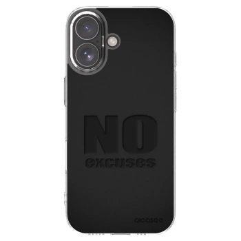 Picasee silikonový průhledný obal pro Apple iPhone 17 - No Excuses