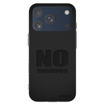 Picasee silikonový průhledný obal pro Apple iPhone 17 Pro - No Excuses