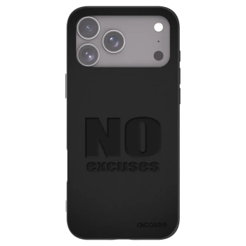 Picasee silikonový černý obal pro Apple iPhone 17 Pro Max - No Excuses
