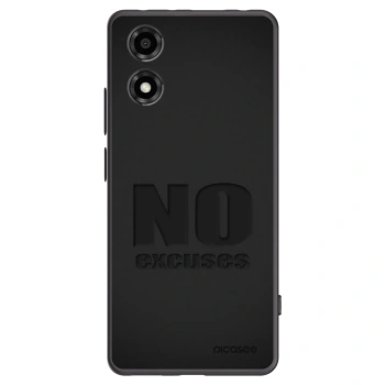 Picasee silikonový černý obal pro Motorola Moto E14 - No Excuses