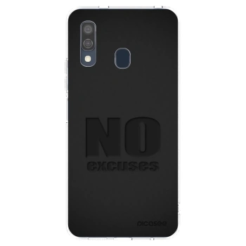 Picasee silikonový průhledný obal pro Samsung Galaxy A40 A405F - No Excuses