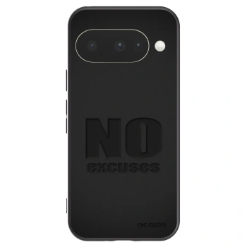 Picasee silikonový černý obal pro Google Pixel 10 - No Excuses
