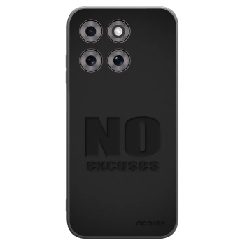 Picasee silikonový černý obal pro Motorola Moto G77 - No Excuses