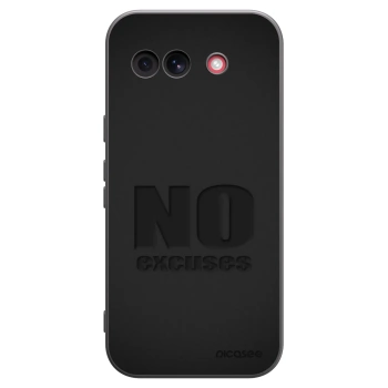 Picasee silikonový černý obal pro Google Pixel 10a - No Excuses