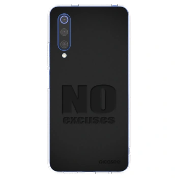 Picasee silikonový průhledný obal pro Xiaomi Mi 9 SE - No Excuses