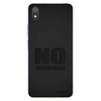 Picasee silikonový průhledný obal pro Xiaomi Redmi 7A - No Excuses