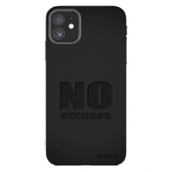 Picasee silikonový průhledný obal pro Apple iPhone 11 - No Excuses