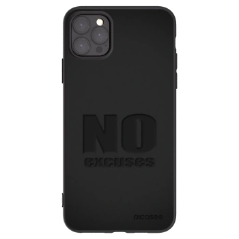 Picasee silikonový černý obal pro Apple iPhone 11 Pro Max - No Excuses